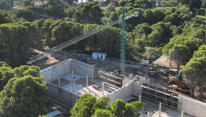 Visita al depósito de Tudela obras Oses Construccion