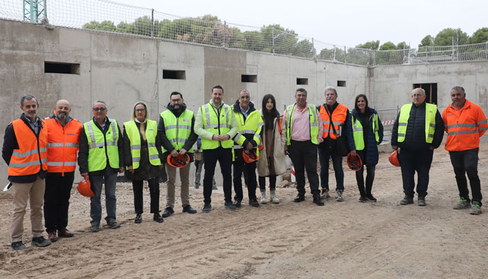Visita al depósito de Tudela obras Oses Construccion