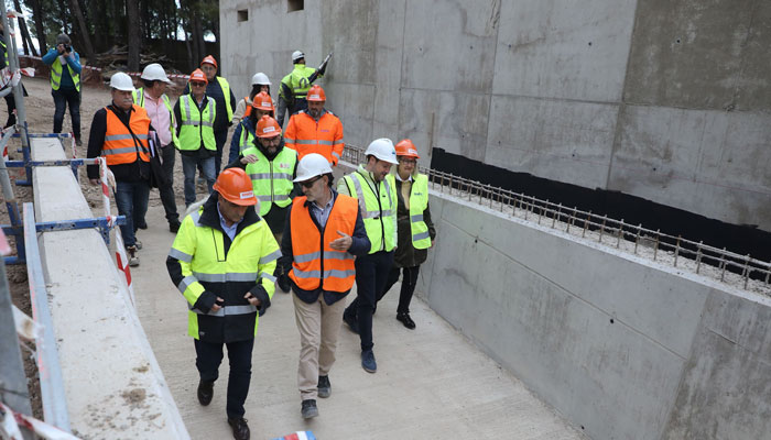 Visita al depósito de Tudela obras Oses Construccion