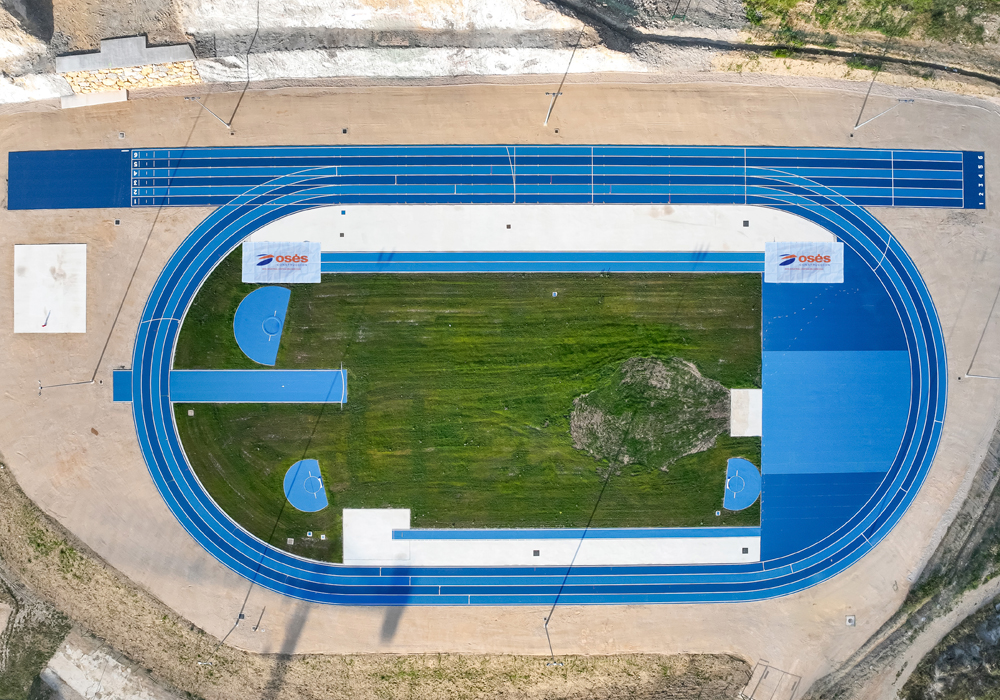 pista atletismo Oncined Estella Oses Construccion