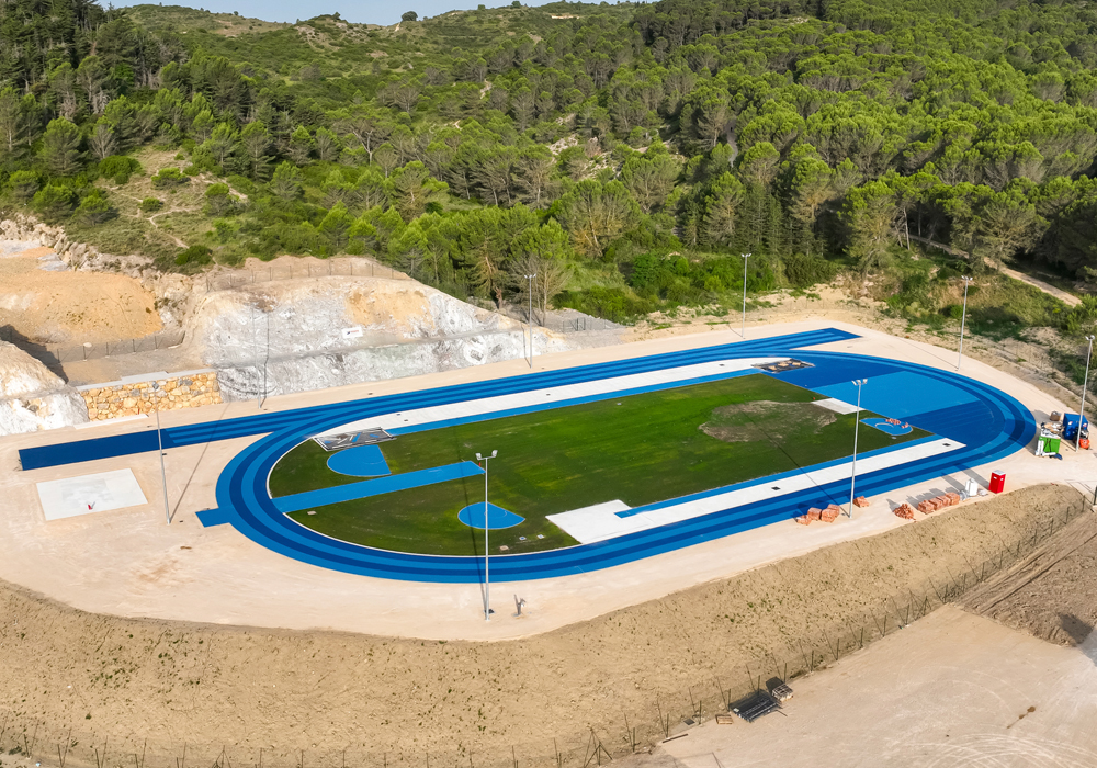 pista atletismo Oncined Estella Oses Construccion