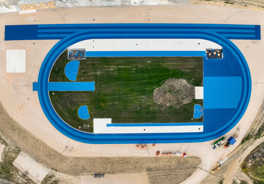 pista atletismo Oncined Estella Oses Construccion