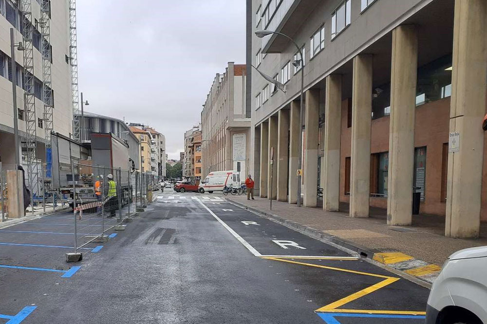 Obras de refuerzo de redes exteriores incluidas en el ámbito del plan espaciales "Salesianos".