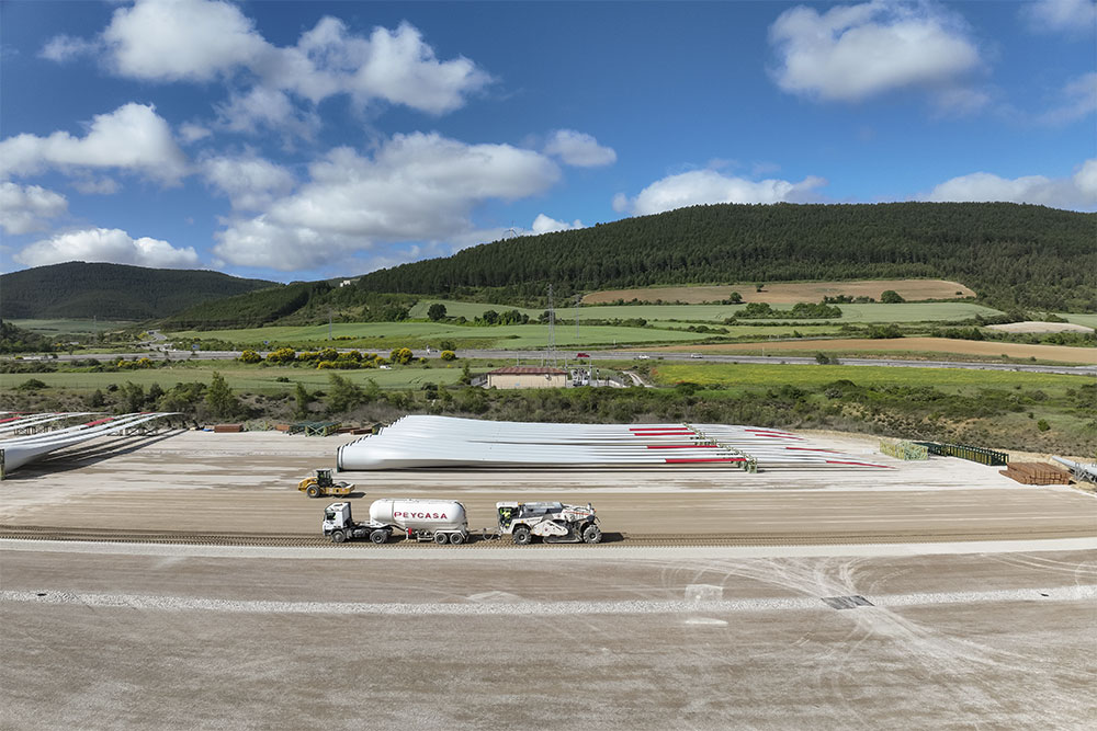 ADECUACIÓN DE LA CAMPA PARA ALMACENAMIENTO DE PALAS, UBICADA EN LA PARCELA DE NORDEX BLADES, EN EL POLÍGONO INDUSTRIAL DE LUMBIER (NAVARRA)