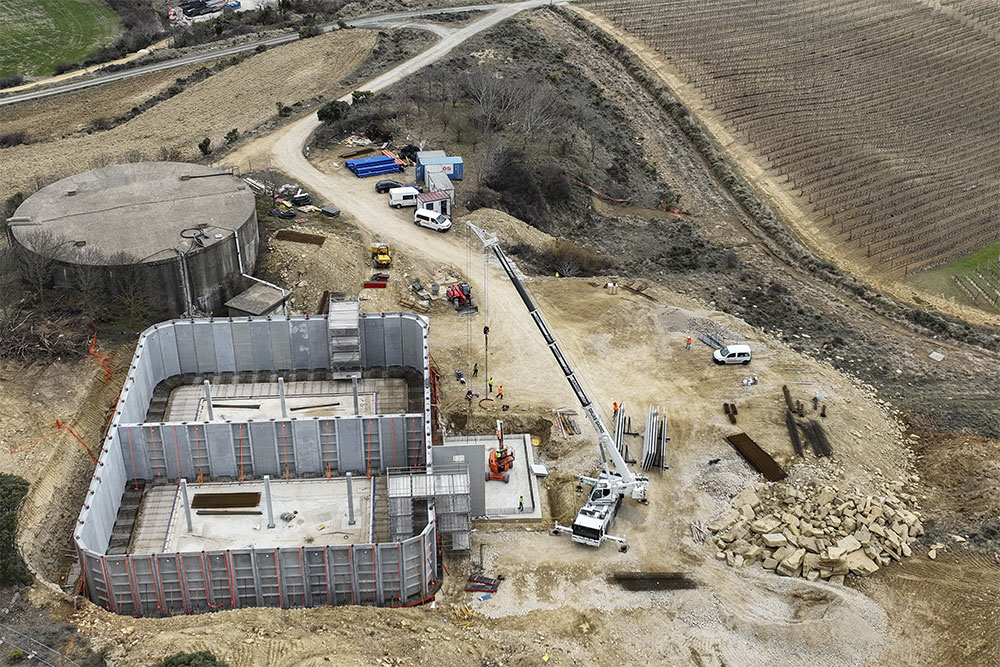 CONSTRUCCIÓN DE NUEVO DEPÓSITO REGULADOR DE 5.000 M3 EN LAGUARDIA